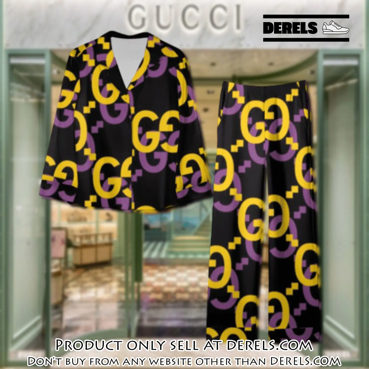 Trending luxury gc satin pajama set pjs1055 dr3441826